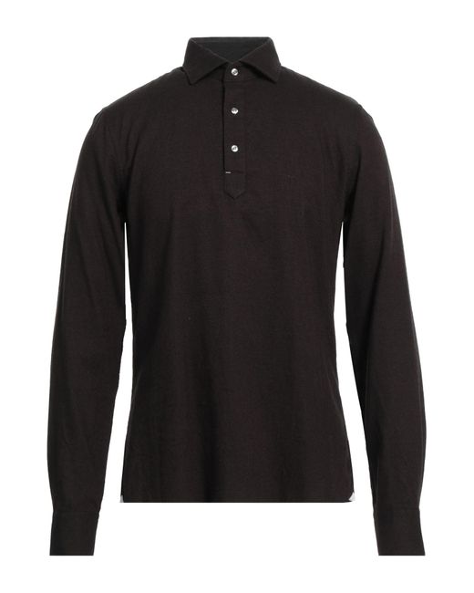 Michael Kors Black Michael Kors Dark Shirt Cotton, Tencel, Wool for men