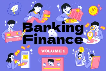 Bancos e Finanças - Volume 1 Ilustração Pack