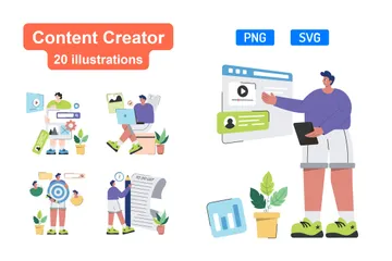 Creador de contenido Paquete de Ilustraciones