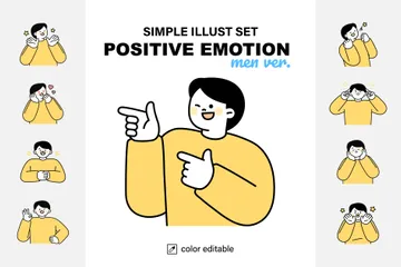 Positive Emotion Illustration Pack