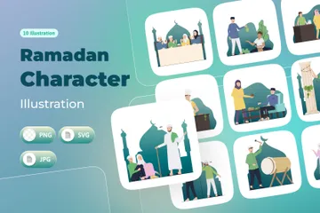 Ramadan Illustration Pack