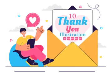 Thank You Illustration Pack