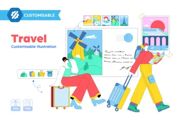 Travel Illustration Pack