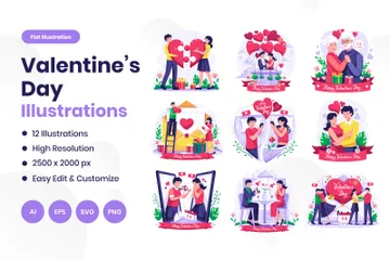 Valentine's Day Illustration Pack