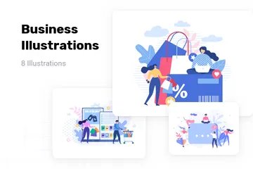 Entreprise Pack d'Illustrations