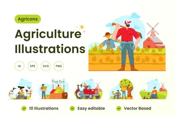 Agriculture Illustration Pack