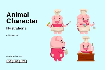 Animal Character Illustration Pack