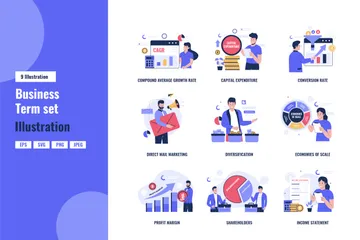 Business Term Illustration Pack