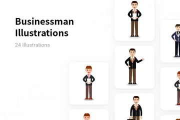 Businessman Illustration Pack