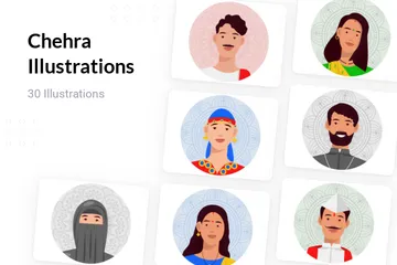 Chehra Illustration Pack