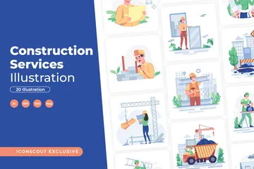 Construction Services Illustration Pack