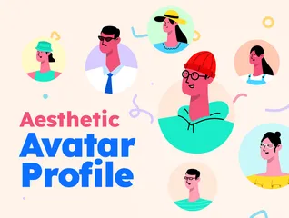 Creador de avatar estético Paquete de Ilustraciones