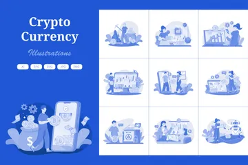 Cryptocurrency Illustration Pack