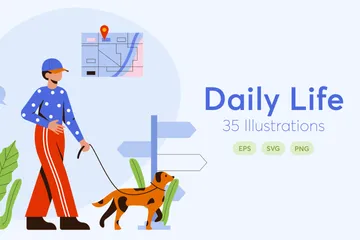 Daily Lifestyle Illustration Pack