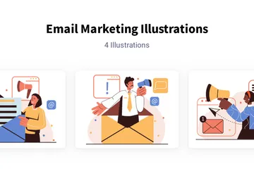 Email Marketing Illustration Pack