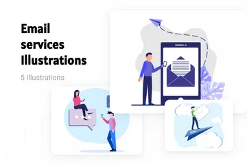 Email Services Illustration Pack