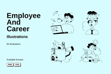 Employé et carrière Pack d'Illustrations