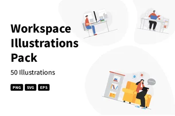 Espace de travail Pack d'Illustrations