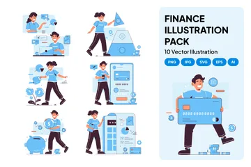 Finança Pacote de Ilustrações