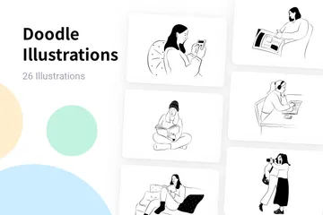 Gekritzel Illustration Pack