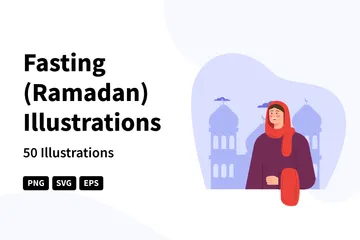 Jeûne du Ramadan Pack d'Illustrations