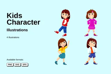 Kids Character Illustration Pack