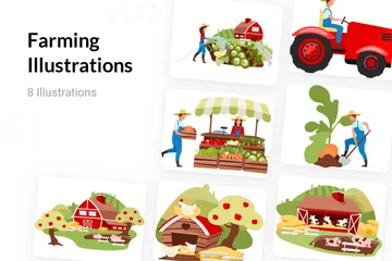 Landwirtschaft Illustrationspack