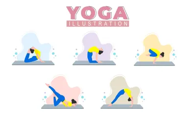 Meilleur yoga Pack d'Illustrations