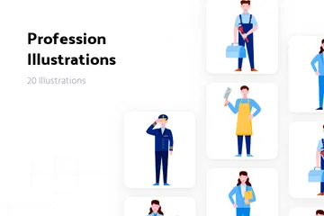 Profession Pack d'Illustrations