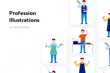 Profession Pack d'Illustrations