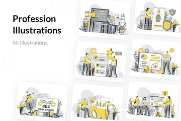 Profession Pack d'Illustrations