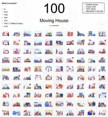 Moving House Illustration Pack