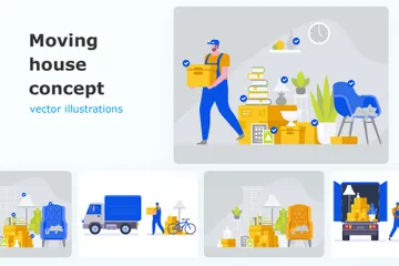 Moving House Illustration Pack