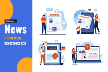 News Illustration Pack