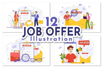 Offre d'emploi Pack d'Illustrations