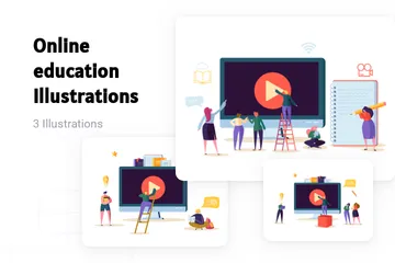 Online Education Illustration Pack