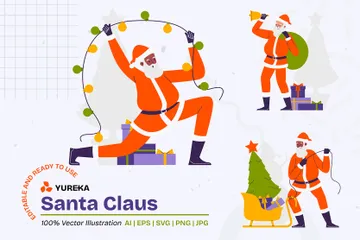 Papai Noel Pacote de Ilustrações