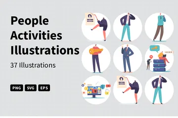 People Activities Illustration Pack