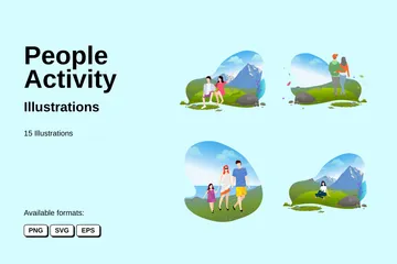 People Activity Illustration Pack