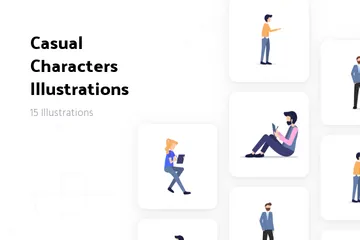 Personnages occasionnels Pack d'Illustrations