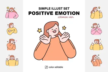 Positive Emotion Illustration Pack