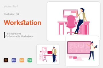 Poste de travail Pack d'Illustrations