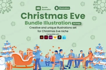 La veille de Noël Pack d'Illustrations