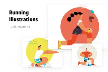 Running Illustration Pack