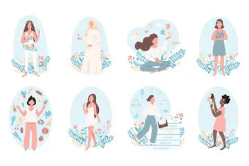 Santé des femmes Pack d'Illustrations