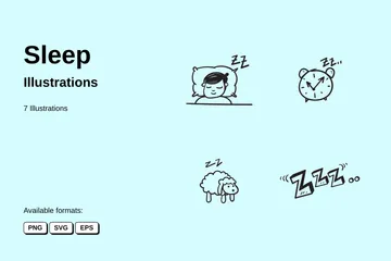 Sleep Illustration Pack