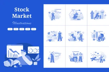 Stock Market Illustration Pack