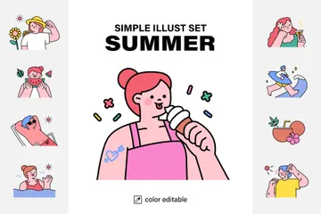 Summer Illustration Pack