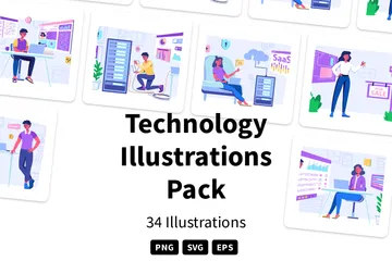 Technologie Illustrationspack