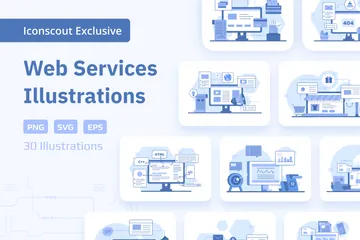 Web Services Illustration Pack